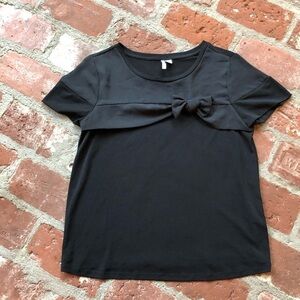 Elle Size Small black top and Carol Rose size small black & white top- two tops!